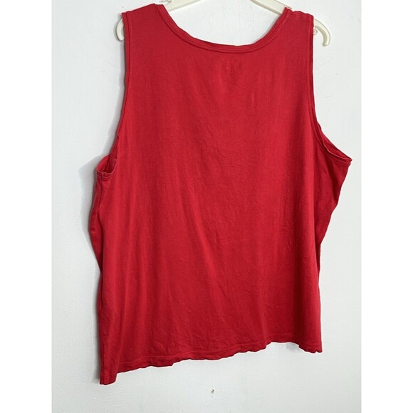 Chico's Heartfelt Ruby Red Layering Tank Blouse Top 3 XL (11) - Picture 3 of 5